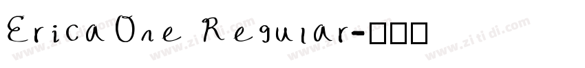 EricaOne Regular字体转换